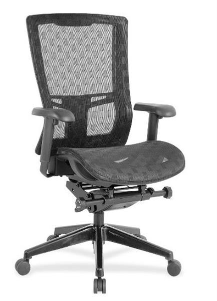 Lorell Checkerboard Design High-Back Mesh Chair